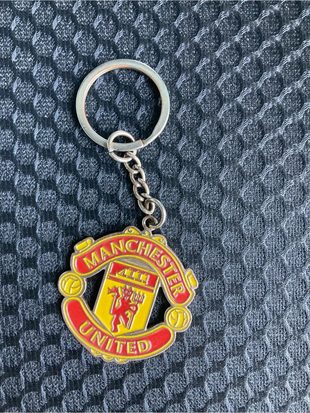 adidas Red and Yellow Crest Keychain